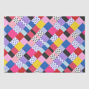 Colourful Modern Mosaic Dots Pattern           Tissue Paper