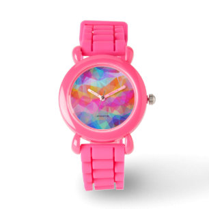 Colourful Modern Mosaic Geometric Pattern 2 Watch
