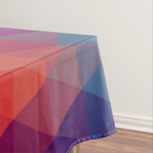 Colourful Modern Mosaic Geometric Pattern Tablecloth