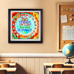 Colourful Modern Motivational Quote Inspiriing Poster