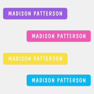 Colourful Modern Personalised Name