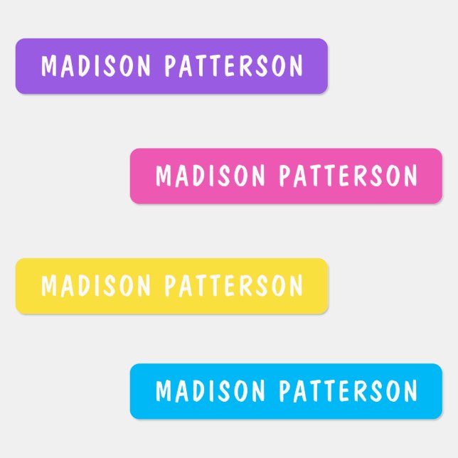 Colourful Modern Personalised Name (Group)