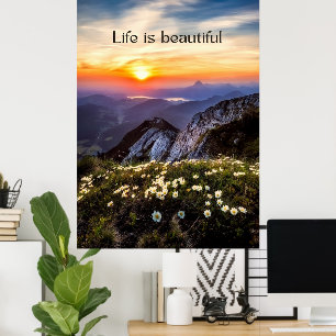 Colourful Modern Photo Nature Motivation Poster