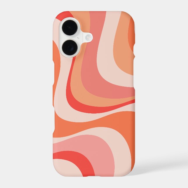 Colourful modern retro waves design (Back)