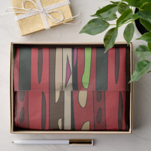 Colourful Modern Rug Striped Pattern Tissue Paper