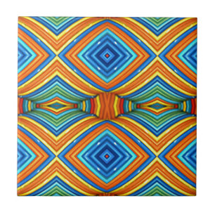 Colourful Modern Southwest Pattern Ceramic Tile