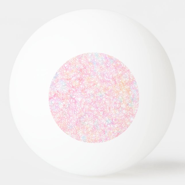 Colourful Modern Strings - Pearl Pastel Ping Pong Ball (Front)