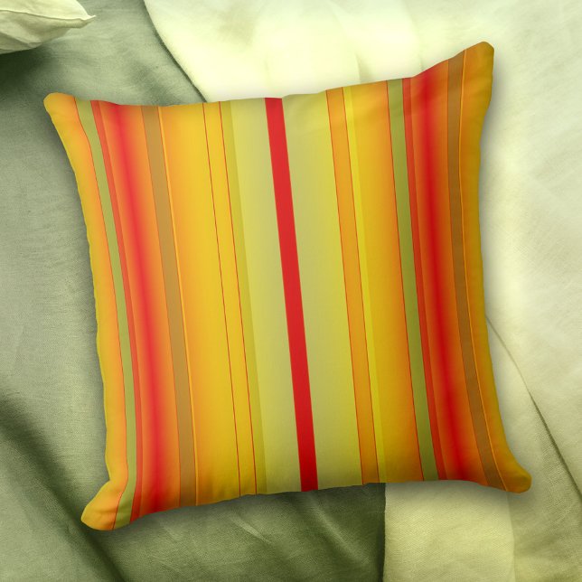 Colourful Modern Striped Pattern Pillow (Creator Uploaded)