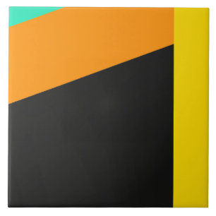 Colourful modern stripes pattern ceramic tile