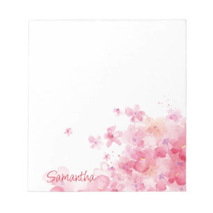 Colourful Modern Stylish Watercolor Floral Notepad