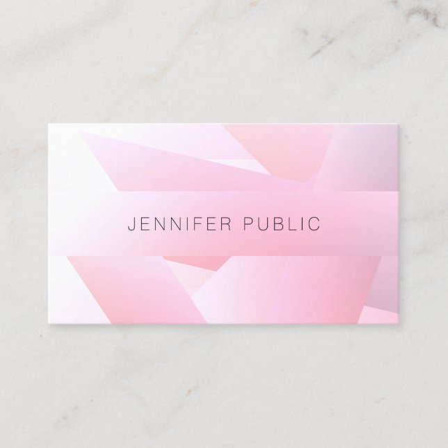 Colourful Modern Template Elegant Design Trendy Business Card (Front)
