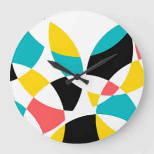 Colourful, modern, trendy, cool, unique circular large clock