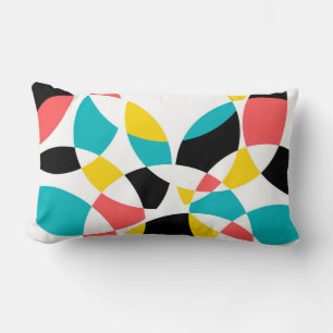 Colourful, modern, trendy, cool, unique circular lumbar cushion