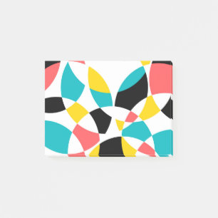 Colourful, modern, trendy, cool, unique circular post-it notes