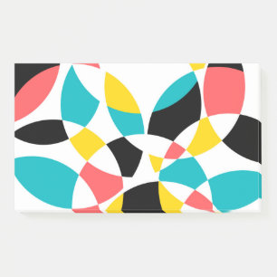 Colourful, modern, trendy, cool, unique circular post-it notes