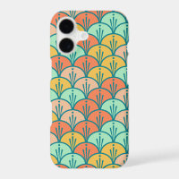 Colourful Modern Trendy Geometric Fish Scale