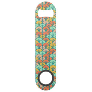 Colourful Modern Trendy Geometric Fish Scale