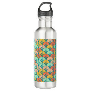 Colourful Modern Trendy Geometric Fish Scale 710 Ml Water Bottle