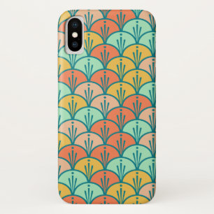 Colourful Modern Trendy Geometric Fish Scale iPhone X Case