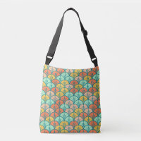 Colourful Modern Trendy Geometric Fish Scale