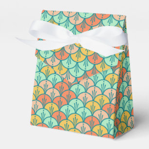 Colourful Modern Trendy Geometric Fish Scale Favour Box