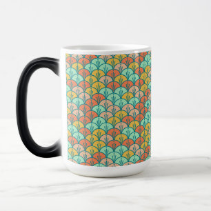 Colourful Modern Trendy Geometric Fish Scale Magic Mug