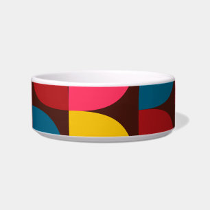 Colourful, modern, trendy, urban flower abstractio bowl