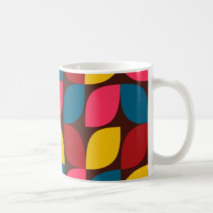 Colourful, modern, trendy, urban flower abstractio coffee mug