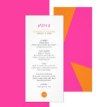 Colourful Modern Wedding Vertical Menu Cards<br><div class="desc">Elevate your special day with our sleek and sophisticated Colourful Modern Wedding Vertical Menu Cards. Designed to complement contemporary wedding aesthetics,  our menu cards are the perfect addition to your reception tables.</div>