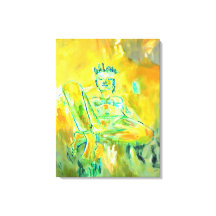 Colourful Modern Woman Abstract Art Wall Decor