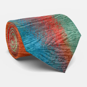 Colourful Modern Wood Grain Background #18 Tie