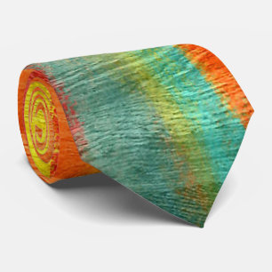 Colourful Modern Wood Grain Background #19 Tie
