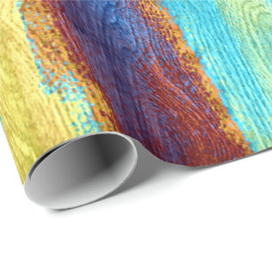 Colourful Modern Wood Grain Background #20 Wrapping Paper
