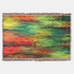 Colourful Modern Wood Grain Background #3 Throw Blanket