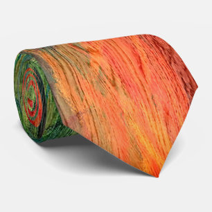 Colourful Modern Wood Grain Background #4 Tie