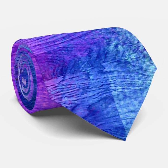 Colourful Modern Wood Grain Background #51 Tie (Rolled)