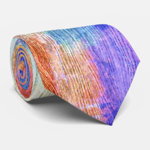 Colourful Modern Wood Grain Background #7 Tie