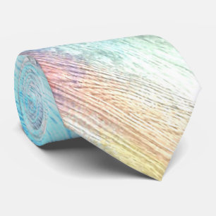Colourful Modern Wood Grain Background #80 Tie
