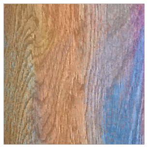 Colourful Modern Wood Grain Background #8 Fabric