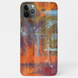 Colourful Modern Wood Grain Look #2 iPhone 11 Pro Max Case