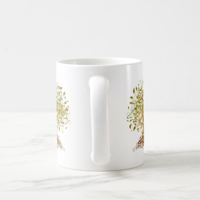 Colourful Modernist Tree 13 Coffee Mug (Handle)