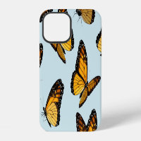 Colourful Monarch Butterflies Vintage Illustration