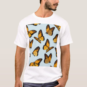 Colourful Monarch Butterflies Vintage Illustration T-Shirt
