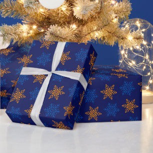 Colourful Monogram Classic Love Christmas Wrapping Paper