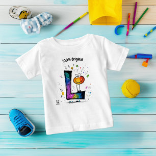 Colourful Monogram L – Fun and Customisable Design Baby T-Shirt