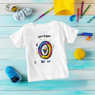Colourful Monogram O – Fun and Customisable Design Baby T-Shirt