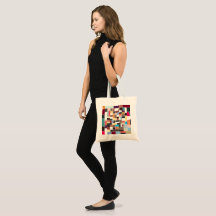 Colourful Monogram Tote Bag