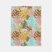 Colourful monstera jungle