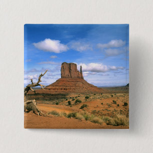 Colourful Monument Valley Mittens in Utah USA 15 Cm Square Badge