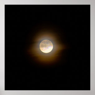 Colourful Moon Photo Print